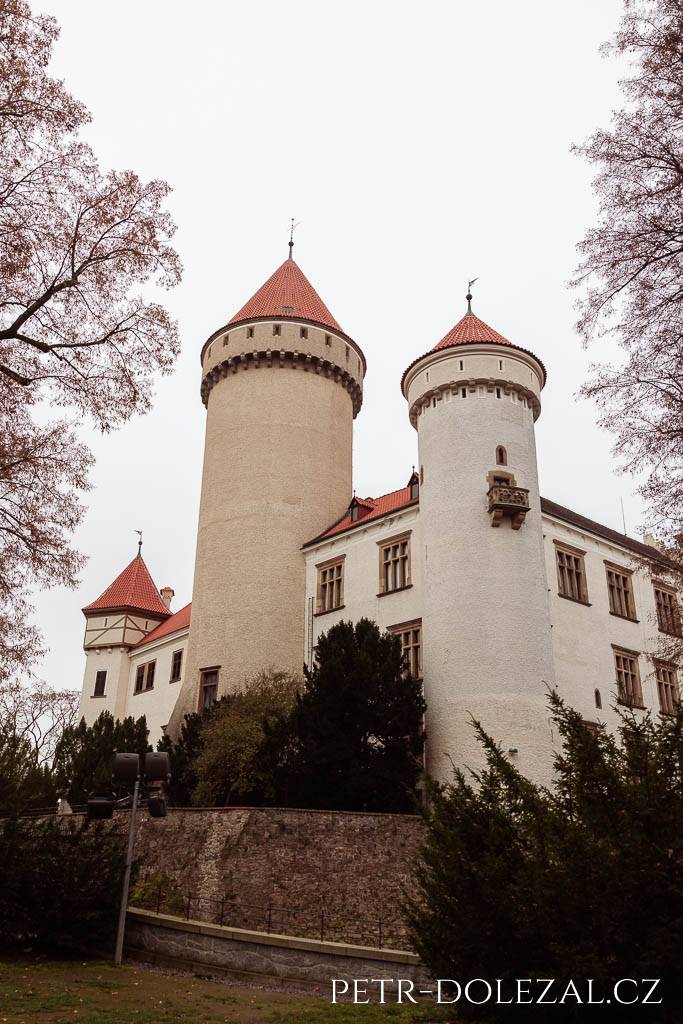 Věže Konopišťského zámku