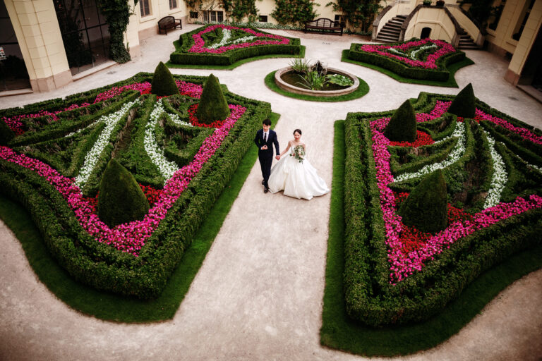 Svatební fotografování ve Vrtbovské zahradě Praha