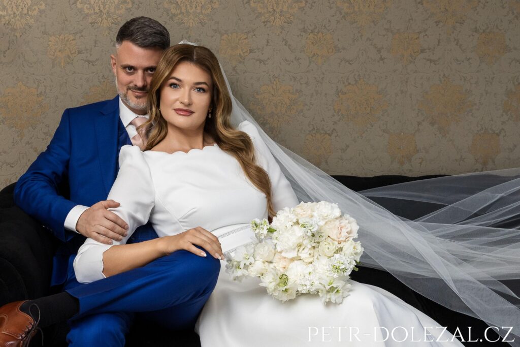 portrét nevěsty a ženicha